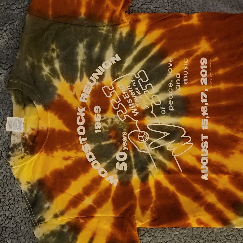 Woodstock 50th Anniversary tie dye t-shirt‎